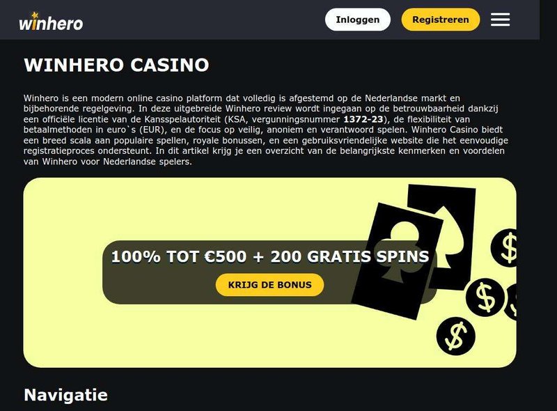 Winhero Deutschland: Das ultimative Casino für Slots-Freunde aus Deutschland